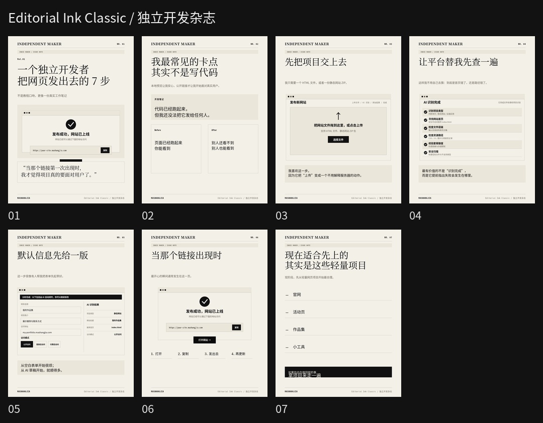 Editorial Ink Classic 样式总览